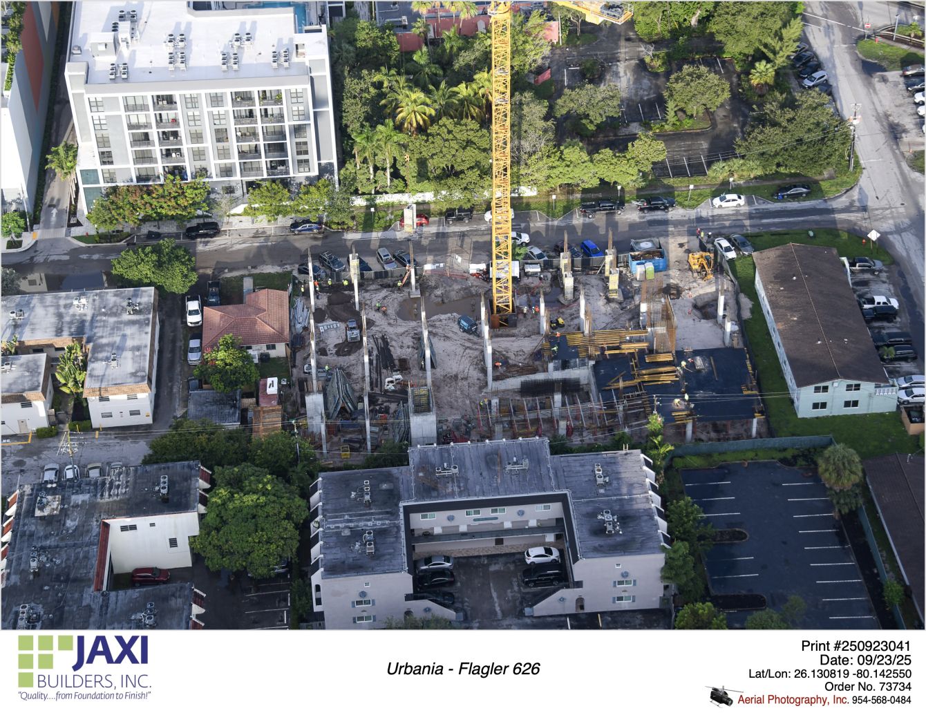 URBANIA Flagler 1st - URBANIA FLAGLER coming out of the ground and beginning structural work.